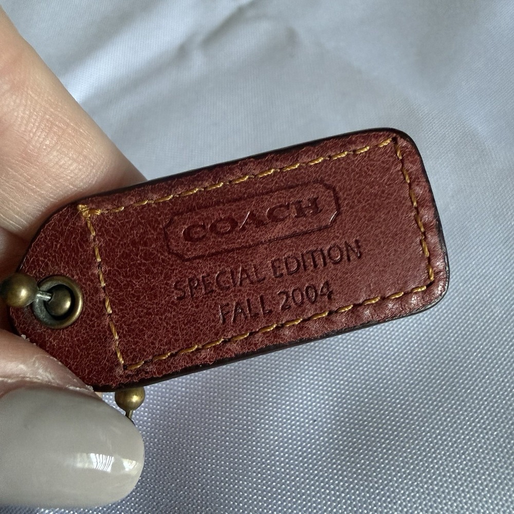 VTG Coach Special Edition 2004 Fall Shoulder Bag Purse Brown and Burgandy Y2K - Picture 5 of 16